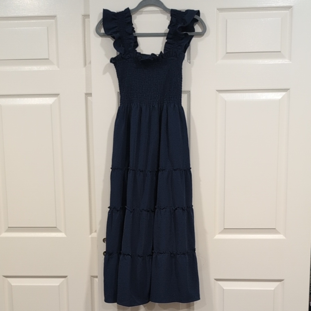Hill House Women's Nap Dress Navy Crepe